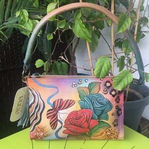NWT Anuschka Handpainted Leather Bag